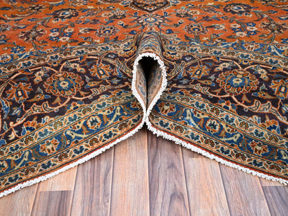 Red 9'8" x 12'8" Tribal Hand knotted Wool Rug - Sku: O0143