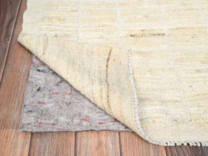 Tribal & Geometric hand-knotted wool rug in Ivory, 2'5" x 2'9" — SKU O01447 (view 3)