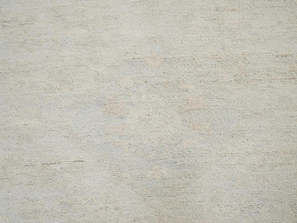 Peshawar Oushak hand-knotted wool rug in Ivory, 8'1" x 9'5" — SKU O01495 (view 9)