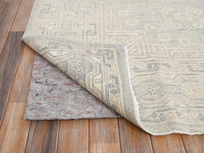 Khotan Oushak hand-knotted wool rug in Gray, 7'11" x 9'7" — SKU O01498 (view 5)