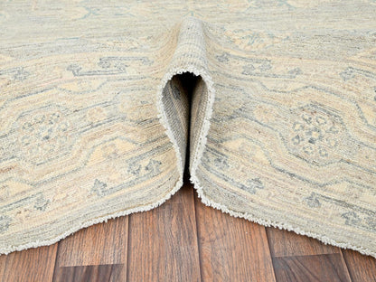 Khotan Oushak hand-knotted wool rug in Gray, 7'11" x 9'7" — SKU O01498 (view 6)