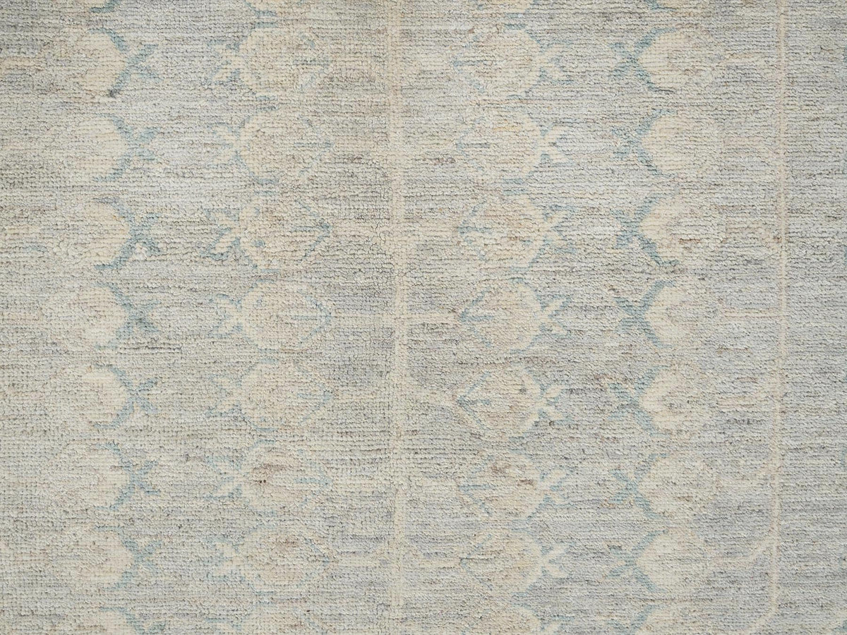 Khotan Oushak hand-knotted wool rug in Gray, 7'11" x 9'7" — SKU O01498 (view 9)