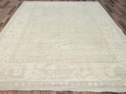 Oushak Oushak hand-knotted wool rug in Ivory, 8'3" x 9'6" — SKU O01519 (view 2)