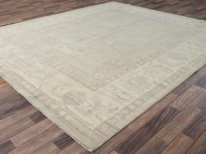 Oushak Oushak hand-knotted wool rug in Ivory, 8'3" x 9'6" — SKU O01519 (view 3)