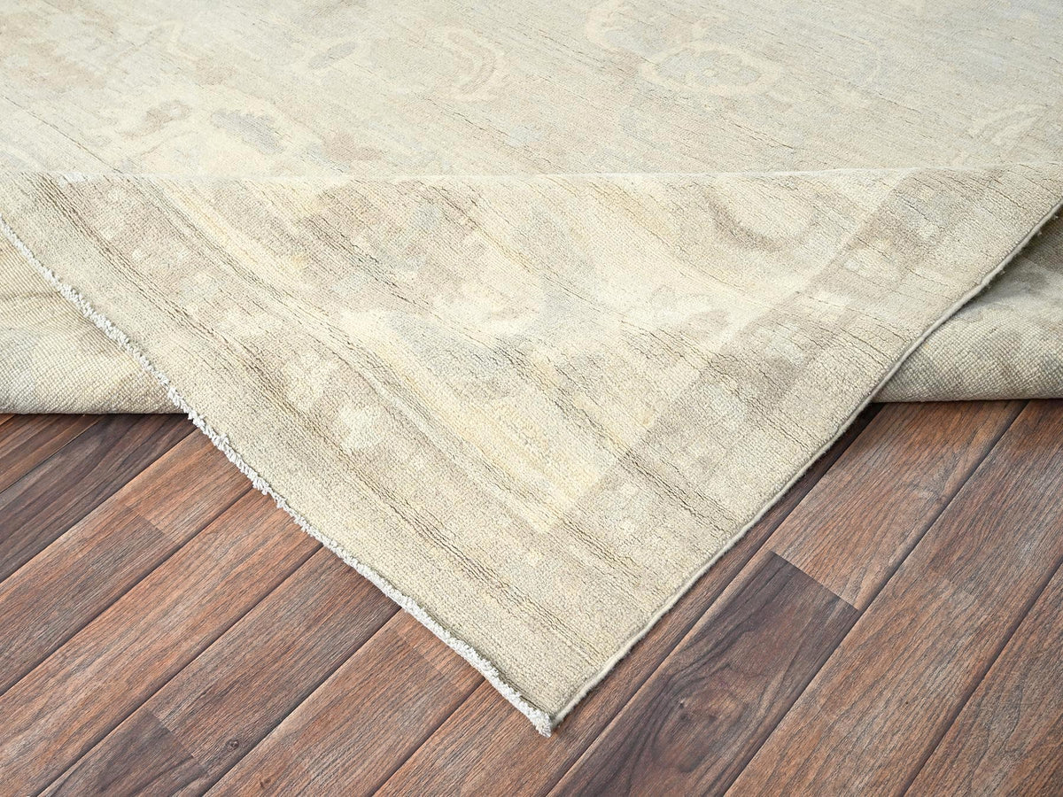 Oushak Oushak hand-knotted wool rug in Ivory, 8'3" x 9'6" — SKU O01519 (view 7)