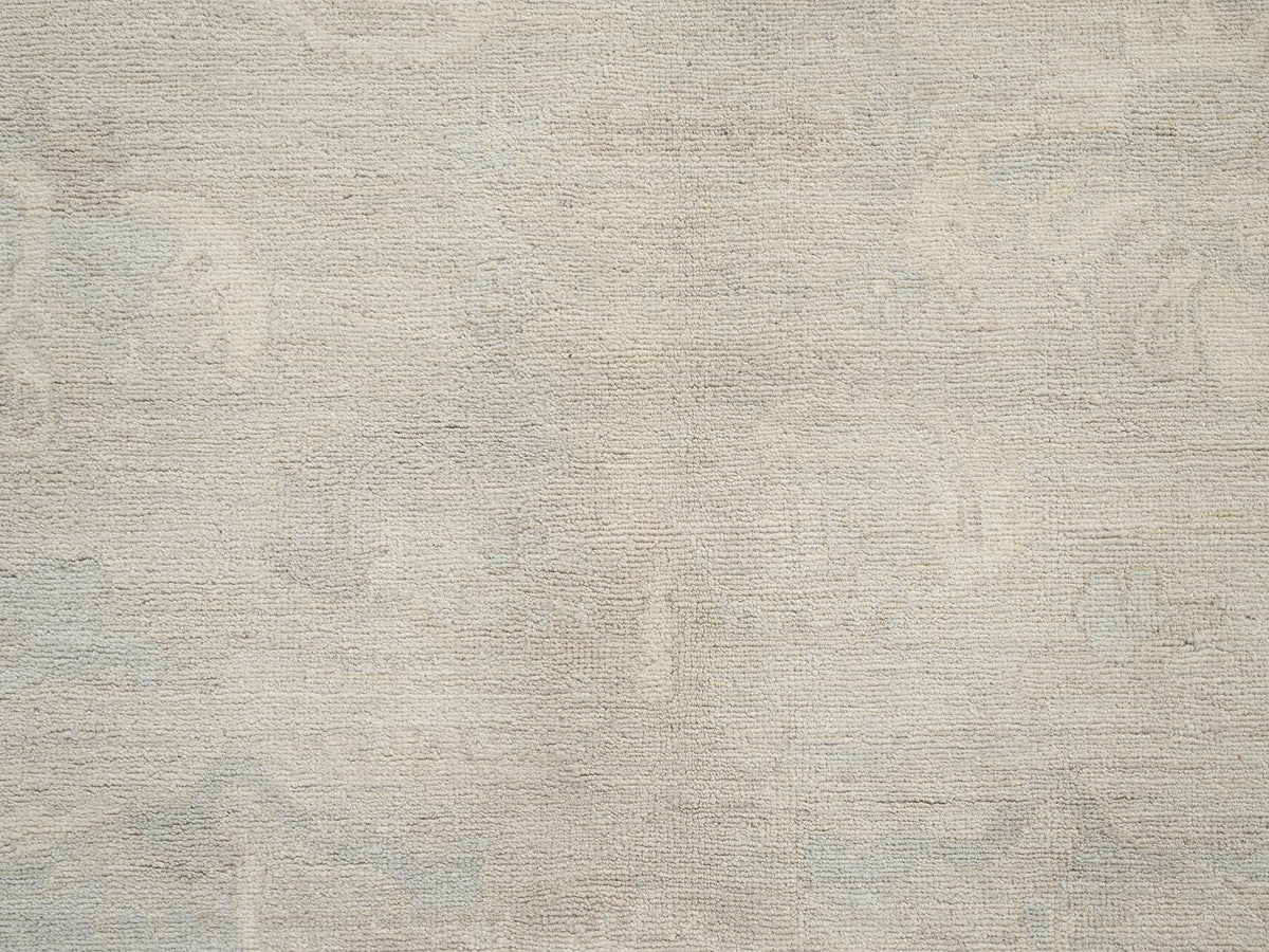 Oushak Oushak hand-knotted wool rug in Ivory, 8'3" x 9'6" — SKU O01519 (view 9)
