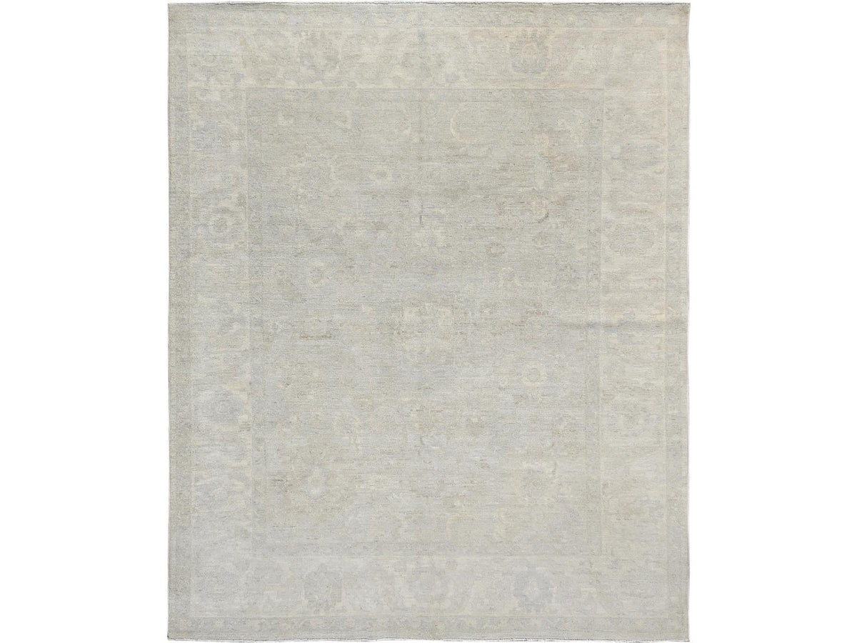 Oushak Oushak hand-knotted wool rug in Ivory, 8'1" x 9'10" — SKU O01520