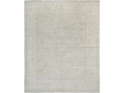 Oushak Oushak hand-knotted wool rug in Ivory, 8'1" x 9'10" — SKU O01520