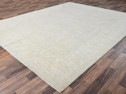Oushak Oushak hand-knotted wool rug in Ivory, 8'1" x 9'10" — SKU O01520 (view 3)