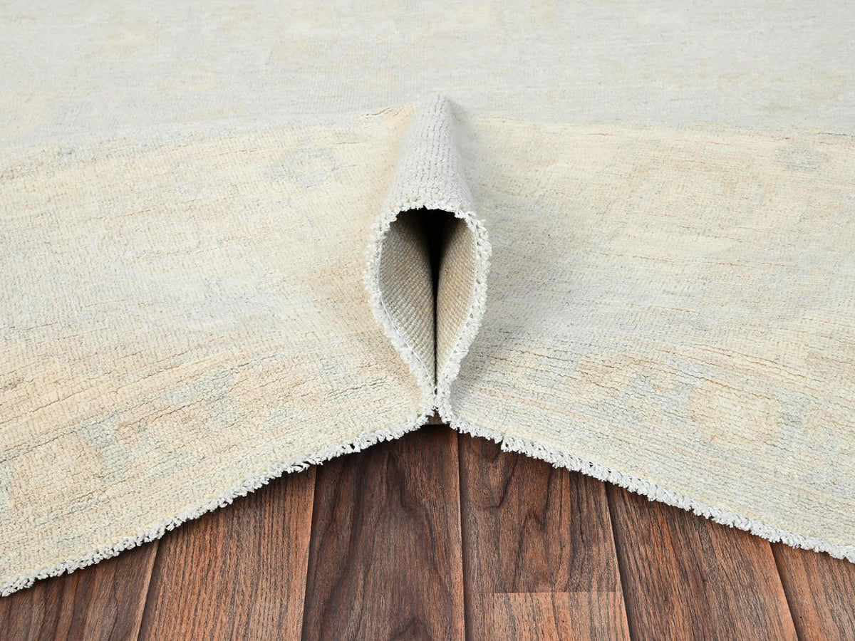 Oushak Oushak hand-knotted wool rug in Ivory, 8'1" x 9'10" — SKU O01520 (view 6)