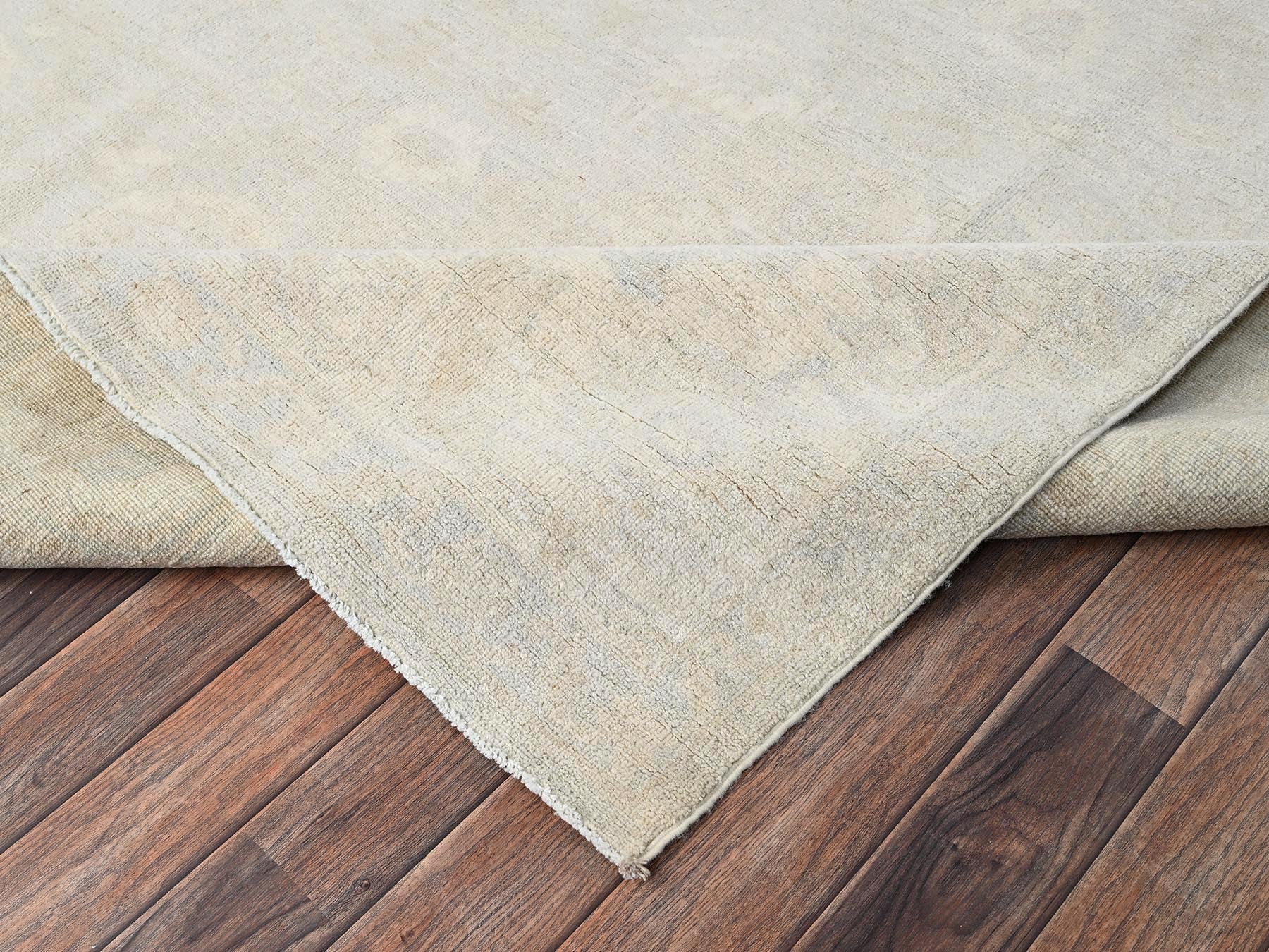 Oushak Oushak hand-knotted wool rug in Ivory, 8'1" x 9'10" — SKU O01520 (view 7)