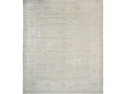 Oushak Oushak hand-knotted wool rug in Ivory, 11'11" x 14'2" — SKU O01523