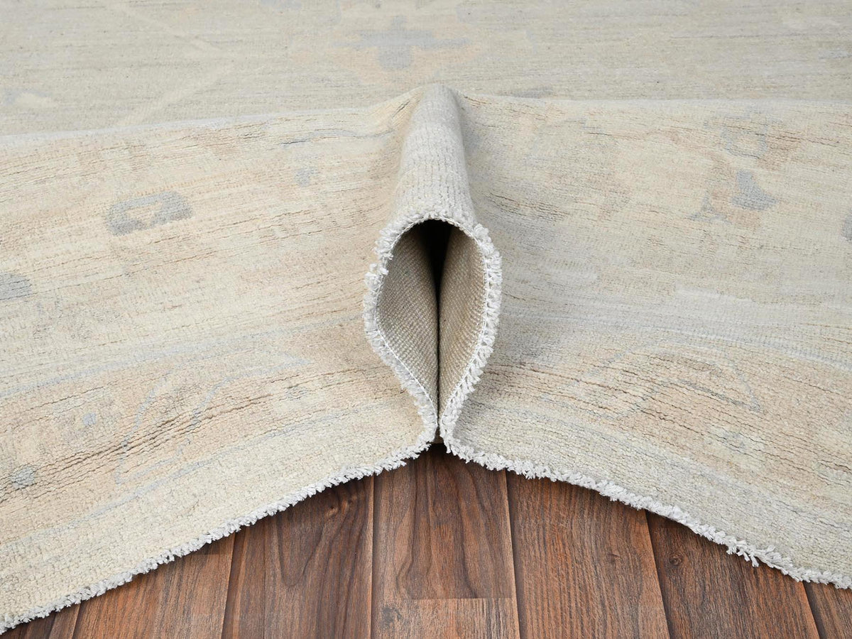 Oushak Oushak hand-knotted wool rug in Ivory, 11'11" x 14'2" — SKU O01523 (view 6)