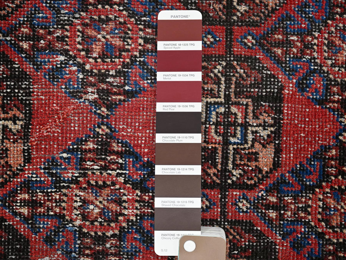 Turkoman Vintage hand-knotted wool runner in Red, 2'7" x 9' — SKU O01526 (view 4)
