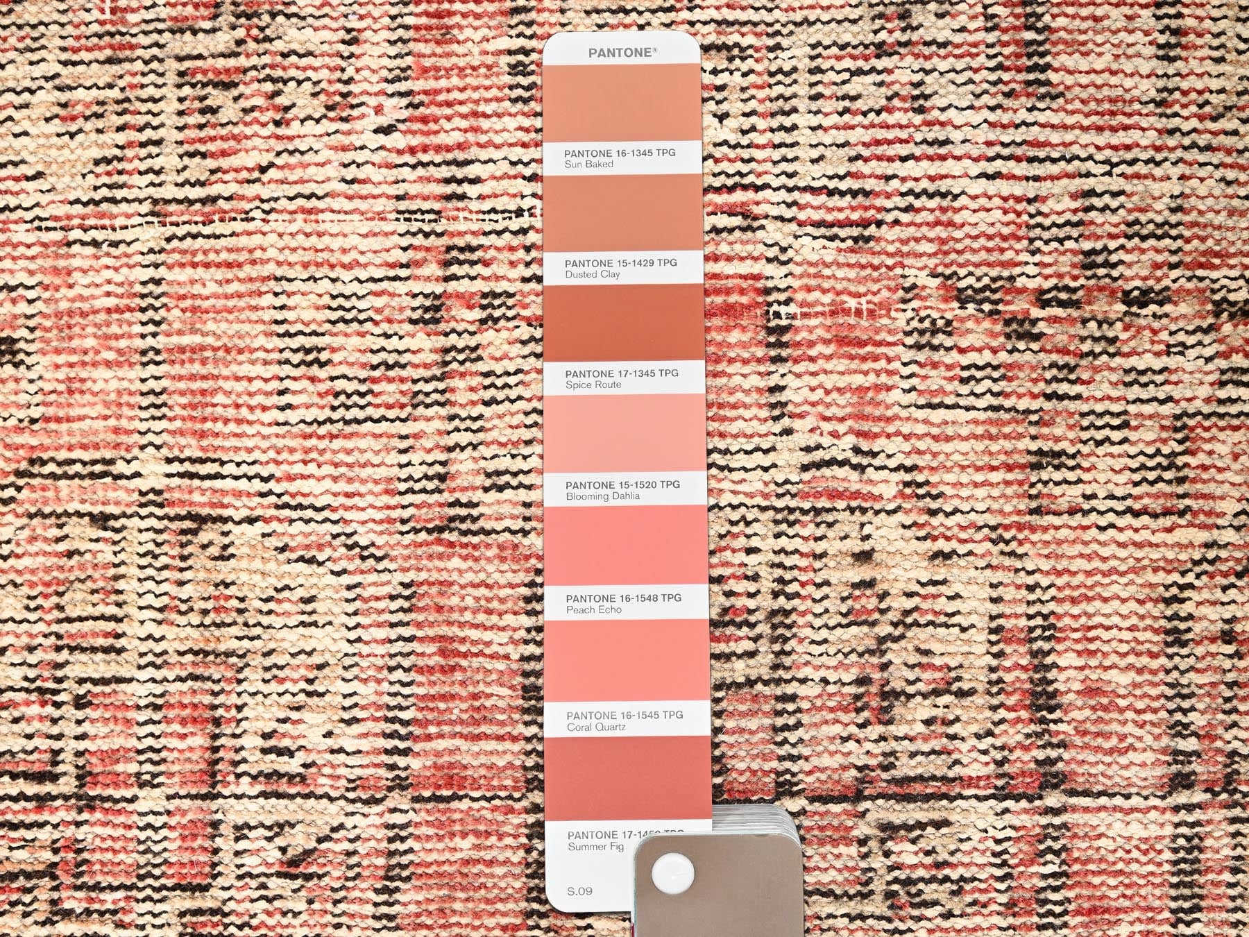 Turkoman Vintage hand-knotted wool runner in Pink, 2'9" x 5'6" — SKU O01527 (view 4)