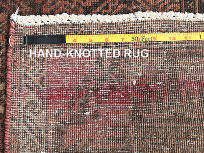 Brown 3'5" x 6'4" Tribal & Geometric Hand knotted Wool Rug - Sku: O01534