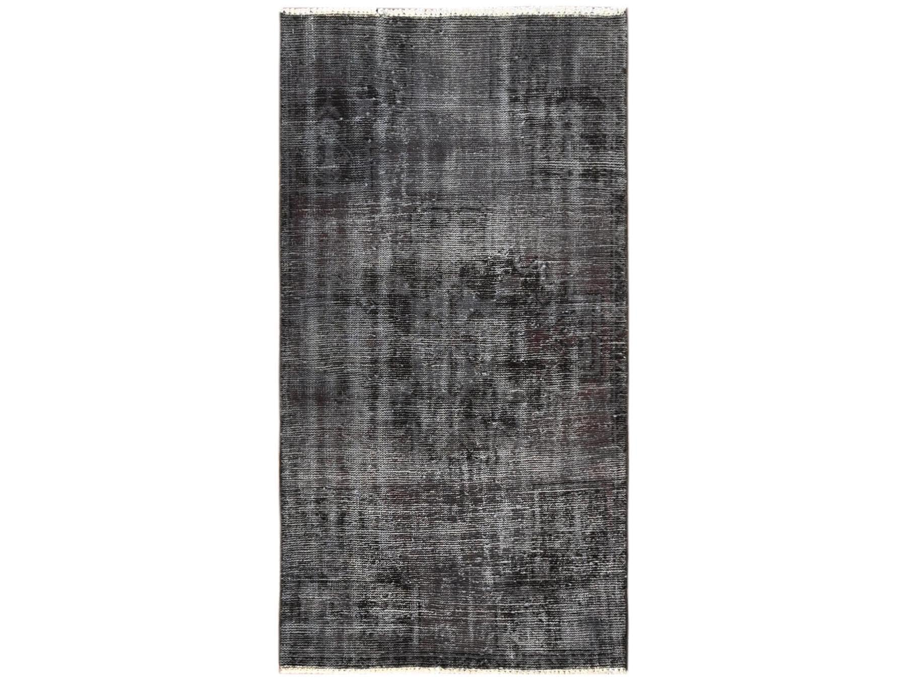 Tabriz Vintage hand-knotted wool rug in Overdyed, 2'10" x 5'7" — SKU O01538