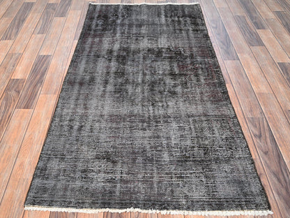 Tabriz Vintage hand-knotted wool rug in Overdyed, 2'10" x 5'7" — SKU O01538 (view 2)