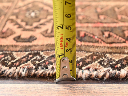 Brown 3'1" x 6'6" Vintage Hand knotted Wool Rug - Sku: O01541