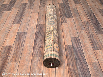Vintage hand-knotted wool runner in Red, 3'1" x 6'7" — SKU O01546 (view 5)