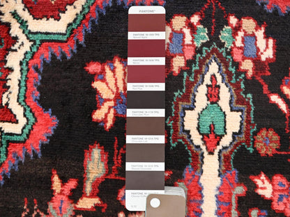 Brown 2'9" x 8'11" Vintage Hand knotted Wool Rug - Sku: O01549