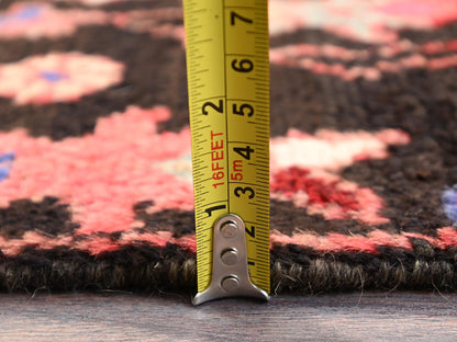 Brown 2'9" x 8'11" Vintage Hand knotted Wool Rug - Sku: O01549