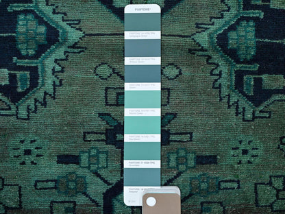 Hamadan Vintage hand-knotted wool runner in Overdyed, 2'7" x 9'10" — SKU O01558 (view 4)