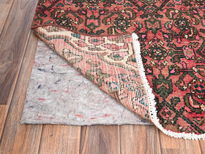Pink 2'7" x 8'6" Vintage Hand knotted Wool Rug - Sku: O01559