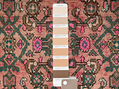 Pink 2'7" x 8'6" Vintage Hand knotted Wool Rug - Sku: O01559