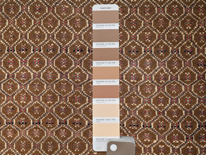 Brown 2'7" x 7'10" Vintage Hand knotted Wool Rug - Sku: O01584