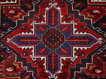 Red 8'4" x 10'7" Traditional Hand knotted Wool Rug - Sku: O0158