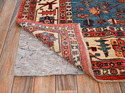 Red 7'11" x 9'9" Heriz Hand knotted Wool Rug - Sku: O01595