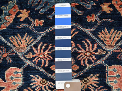 Blue 2'10" x 4'10" Tribal & Geometric Hand knotted Wool Rug - Sku: O01621