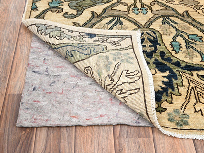 Tribal & Geometric hand-knotted wool runner in Ivory, 2'8" x 18'3" — SKU O01626 (view 3)