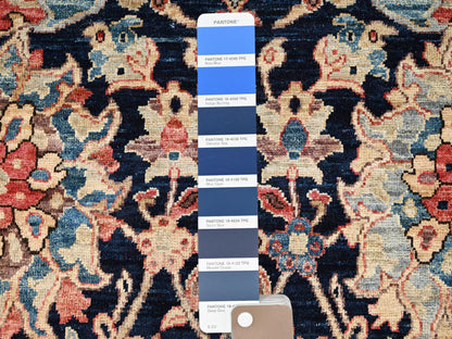 Blue 5'1" x 14'6" Tribal & Geometric Hand knotted Wool Rug - Sku: O01637