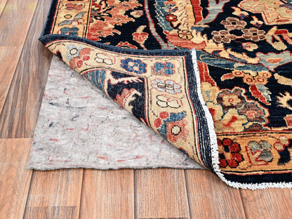 Blue 4'11" x 14'0" Tribal & Geometric Hand knotted Wool Rug - Sku: O01638