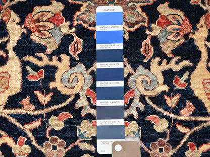 Blue 4'11" x 14'0" Tribal & Geometric Hand knotted Wool Rug - Sku: O01638