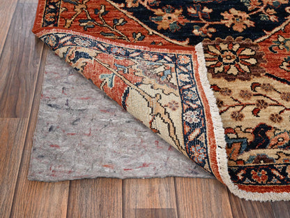 Orange 3'0" x 5'10" Heriz Hand knotted Wool Rug - Sku: O01663