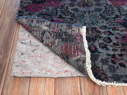 Vintage hand-knotted wool runner in Overdyed, 2'5" x 8' — SKU O01670 (view 3)