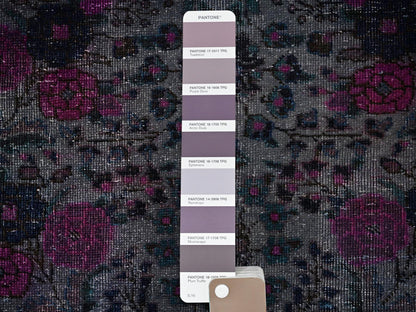 Vintage hand-knotted wool runner in Overdyed, 2'5" x 8' — SKU O01670 (view 4)