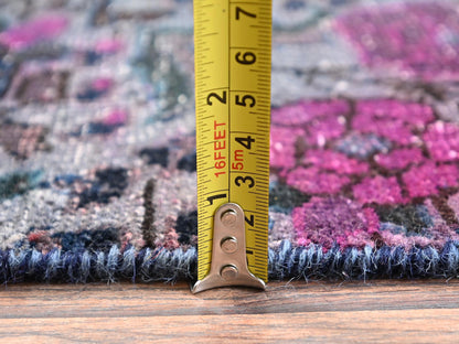 Vintage hand-knotted wool runner in Overdyed, 2'5" x 8' — SKU O01670 (view 6)