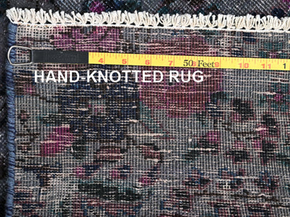 Vintage hand-knotted wool runner in Overdyed, 2'5" x 8' — SKU O01670 (view 7)