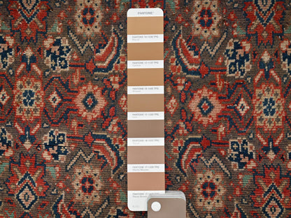 Brown 2'3" x 8'3" Vintage Hand knotted Wool Rug - Sku: O01674