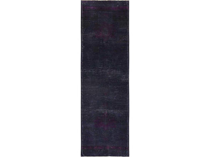 Tabriz Vintage hand-knotted wool runner in Overdyed, 2'8" x 9'3" — SKU O01676