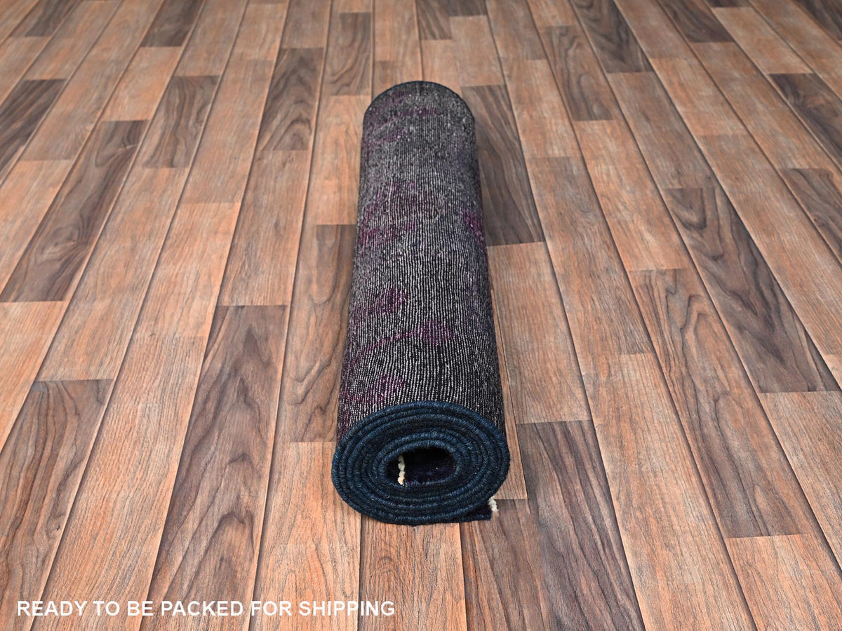 Tabriz Vintage hand-knotted wool runner in Overdyed, 2'8" x 9'3" — SKU O01676 (view 5)
