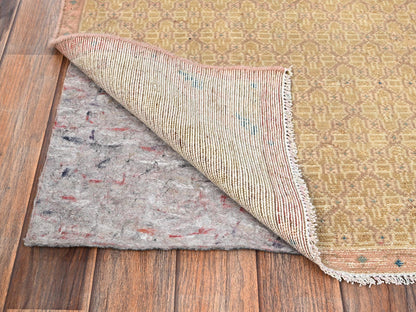 Brown 2'5" x 9'3" Vintage Hand knotted Wool Rug - Sku: O01679