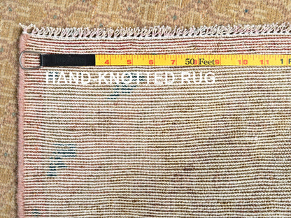 Serab Vintage hand-knotted wool runner in Brown & Pink, 2'5" x 9'3" — SKU O01679 (view 7)