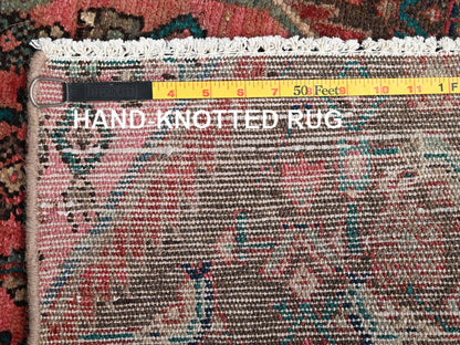 Brown 2'6" x 8'7" Vintage Hand knotted Wool Rug - Sku: O01684