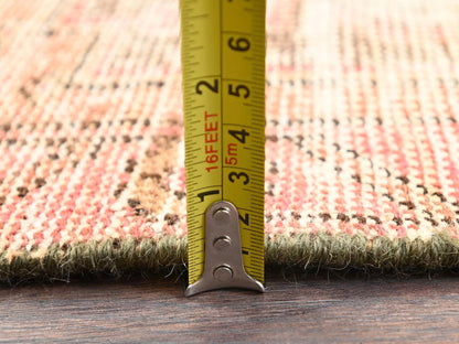 Brown 2'9" x 9'1" Vintage Hand knotted Wool Rug - Sku: O01685