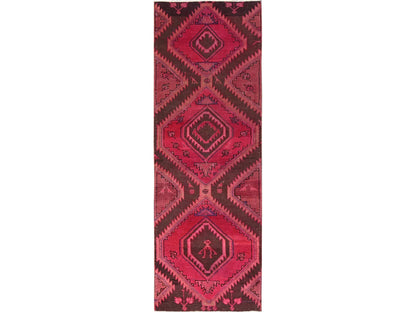 Kerman Vintage hand-knotted wool runner in Overdyed, 2'11" x 9' — SKU O01696